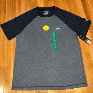 Speedo Men's Navy and Gray Short Sleeve Tee